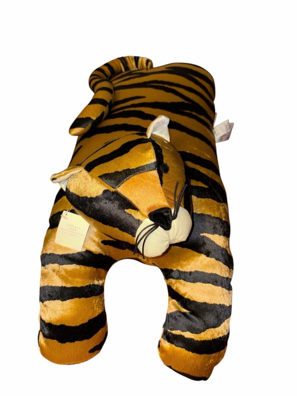 Vintage Pier 1 Imports Pillow Plush Large 35" Tiger Soft Stuffed Animal